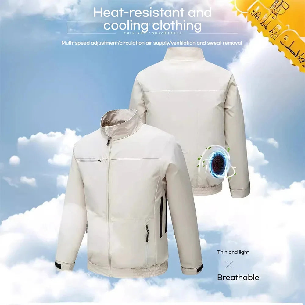 Chaqueta con Ventilador USB para Hombre - Refrigeración por Aire
