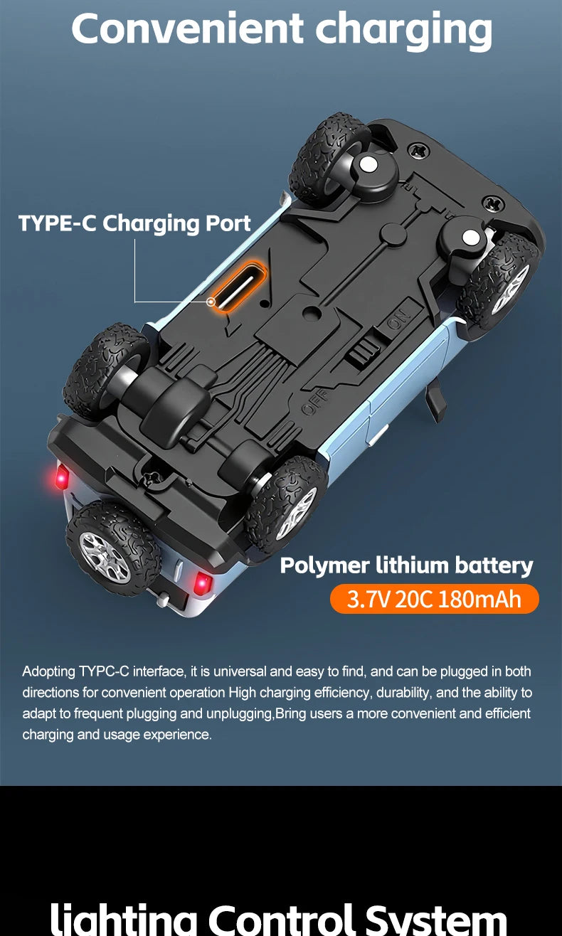 Mini Coche RC 1:64 WLtoys con Cámara FPV HD y Giroscopio