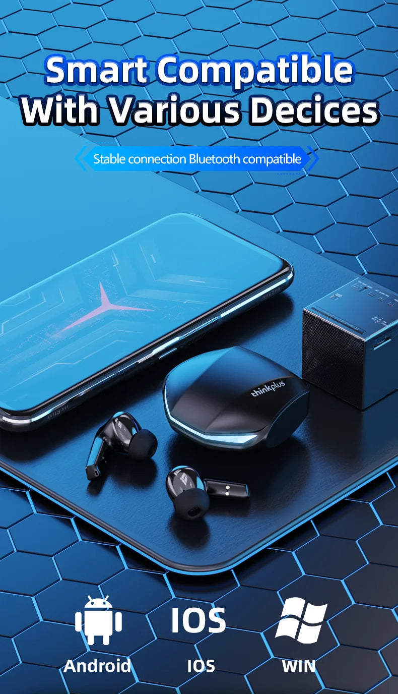 Auriculares Bluetooth 5.3 TWS Lenovo GM2 Pro con Micrófono