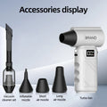 Soplador de aire turbo 5 en 1 inalámbrico, 680000 RPM y batería 10000 mAh