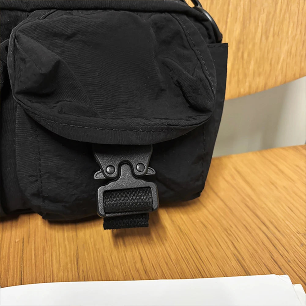 Bolso bandolera deportivo, diseño de estilo de ropa de trabajo, bolso de hombro individual, bolso de pecho ligero multifuncional, bolso para teléfono móvil