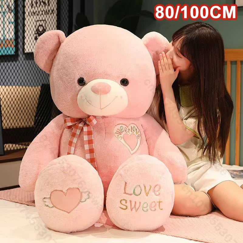 Oso de Peluche Gigante 80/100cm Suave Almohada de Abrazo