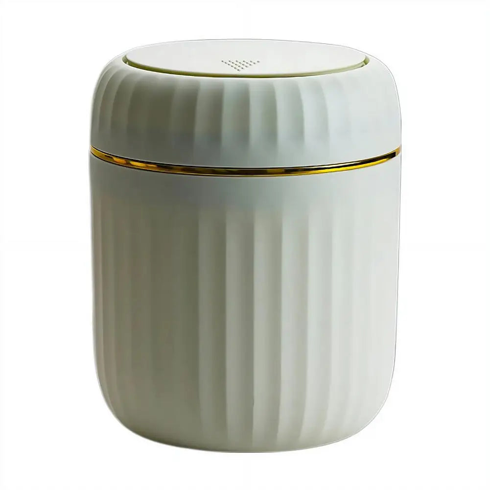 Mini bote de basura de escritorio, contenedor de basura de plástico duradero con tapa, organizador de basura para dormitorio, oficina, escritorio, suministros para el hogar