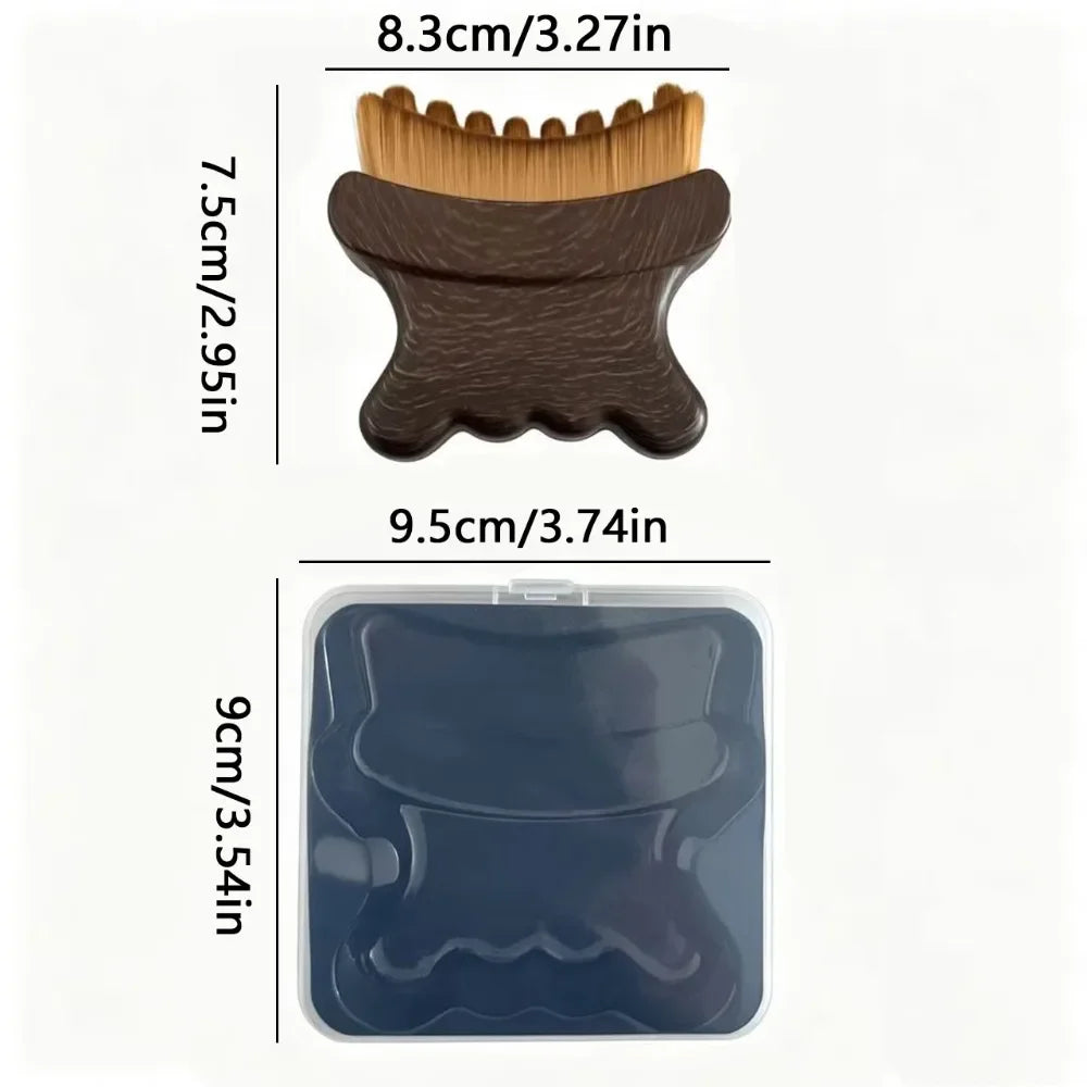 Cepillo Facial para Contorno Linfático, Herramienta Antihinchazón, Masajeador Suave para la Línea de la Mandíbula, Drenaje Linfático, Diseño Ergonómico