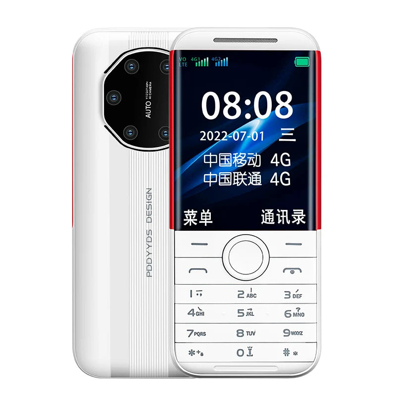 Nuevo Teléfono Celular HOSWN H29 4G con Pantalla de 2.8 Pulgadas, LTE, Doble SIM, 6800mAh, Altavoz Potente y Linterna