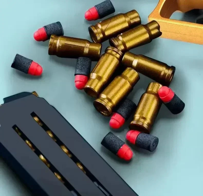 Pistola de juguete de bala suave de eyección de concha de águila del desierto, lanzador de espuma de pistola Airsoft, juegos de disparos CS, armas para niños, regalo