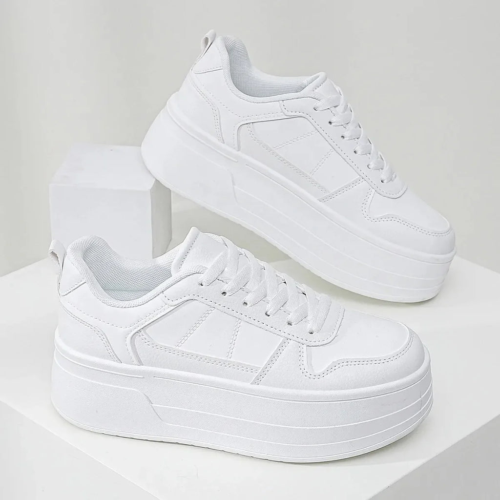 Zapatillas de plataforma para mujer con malla transpirable - 5 cm