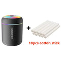 Mini humidificador difusor de aromas USB 180 ml para auto con luces