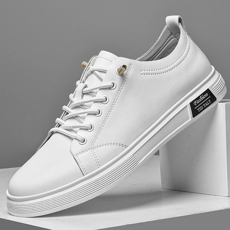 Zapatos casuales, zapatos deportivos de piel de vaca, zapatos planos, zapatos casuales clásicos para hombres, nuevos estilos de primavera y otoño, zapatos casuales de moda