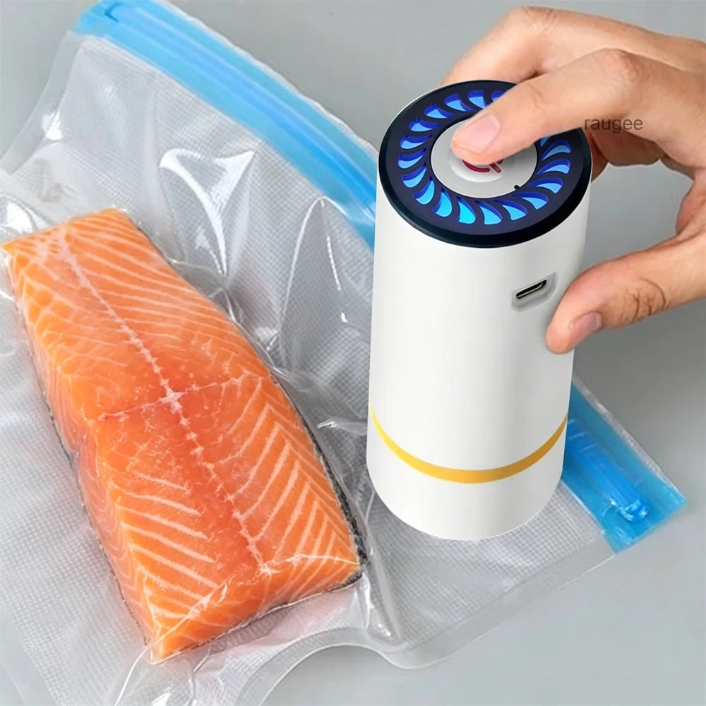 Mini sellador al vacío eléctrico para conservar alimentos frescos, recargable