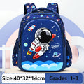 Bolso de hombro para niños, mochila para chico, astronauta estereoscópico 3D de dibujos animados, mochila escolar de ensueño para niño pequeño, escuela primaria impermeable