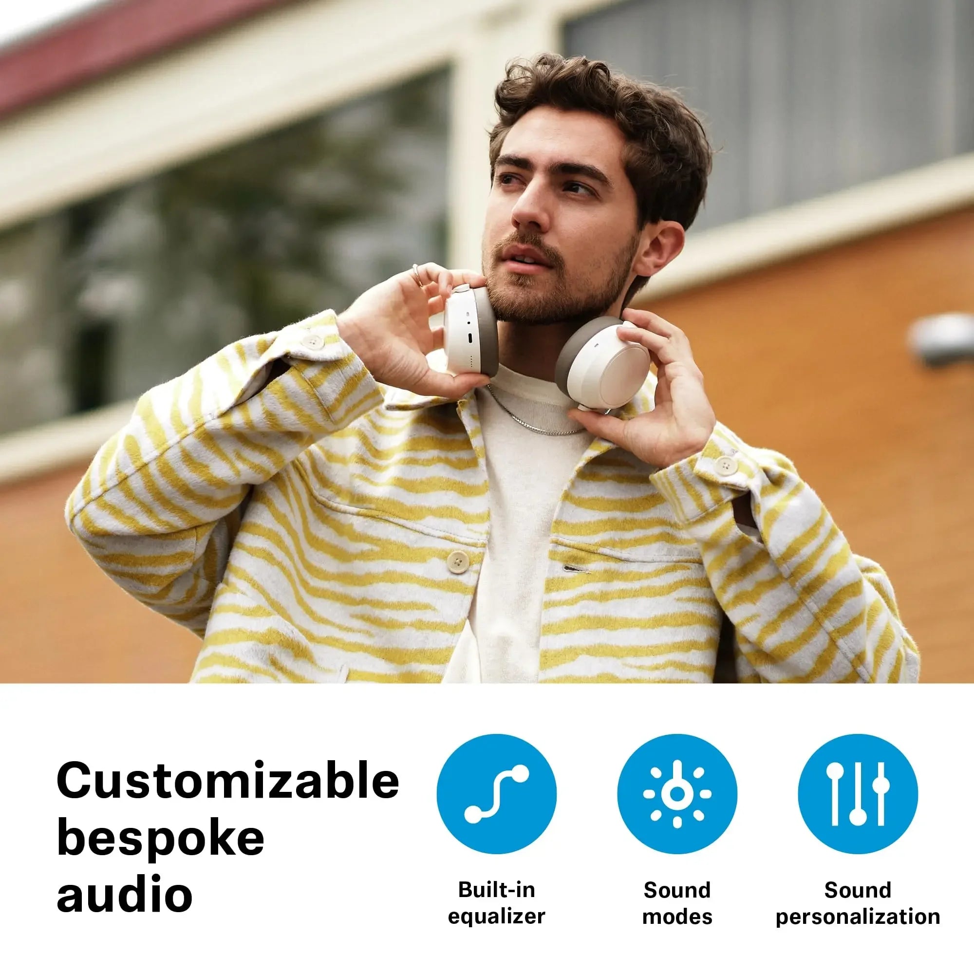 Audífonos Inalámbricos Originales MOMENTUM 4 con ANC, 60 Horas de Batería, Bluetooth 5.2, Plegables, con Pausa Inteligente, Color Negro para Oficina