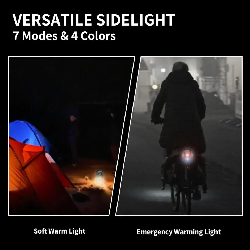 Mini Linterna LED COB Recargable USB con Imán Camping Emergencia