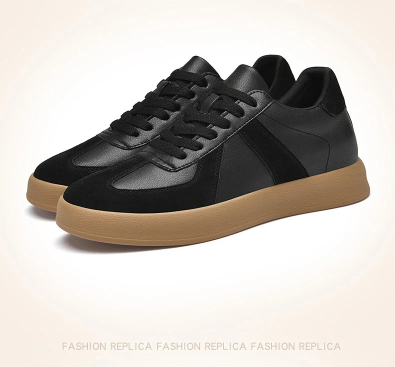 Zapatos invisibles con aumento de altura, zapatos de entrenamiento moral de 8cm, zapatillas informales transpirables de verano con aumento de altura interior para hombre, zapatos Forrest Gump versátiles Retro de cuero genuin