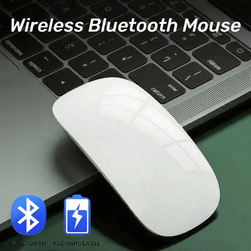 Nuevo ratón Bluetooth inalámbrico, ultrafino, recargable, silencioso, Multi Arc Touch, Magic Mouse para ordenador portátil, iPad, Mac, PC, Macbook