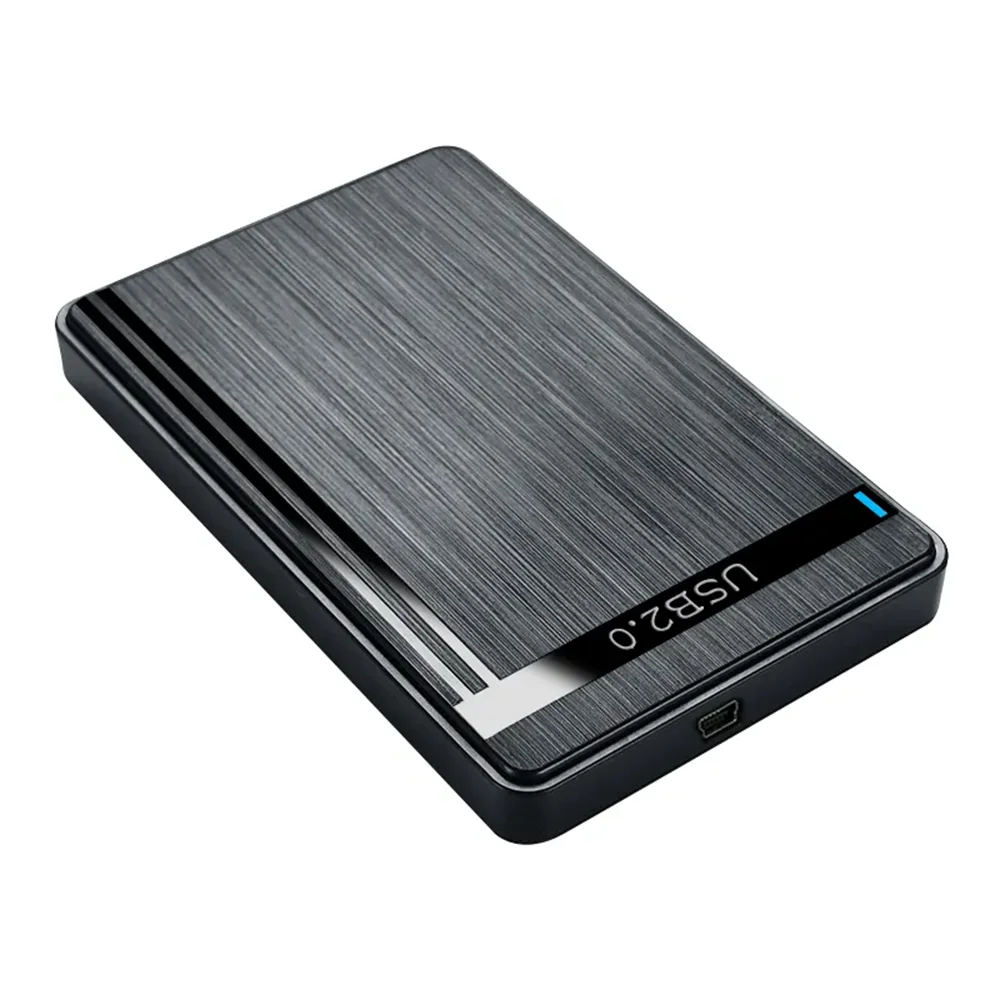 Caja de disco duro SATA USB 2,0 de 2,5 pulgadas, carcasa portátil para disco duro externo, para SSD, para disco duro, para ordenador portátil, PC, escritorio, uso en el hogar y la Oficina