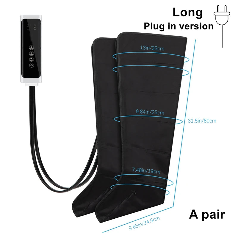 Masajeador Neumático de Piernas y Pantorrillas con Control Remoto