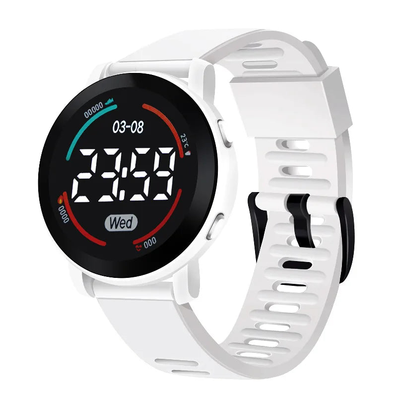 Reloj deportivo Digital LED para niños, pulsera electrónica resistente al agua, Spaceman, correa de silicona, relojes deportivos digitales