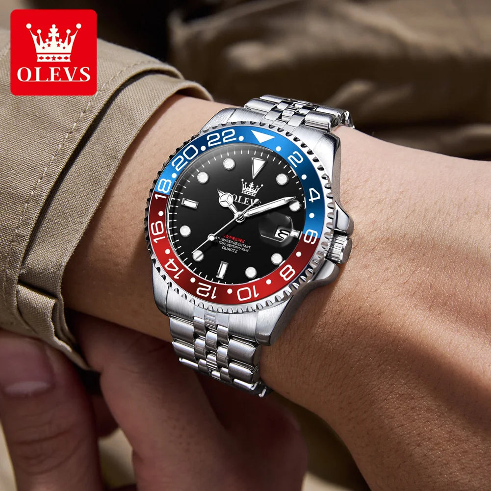 Reloj de Cuarzo OLEVS 5657 para Hombre, Deportivo, Resistente al Agua