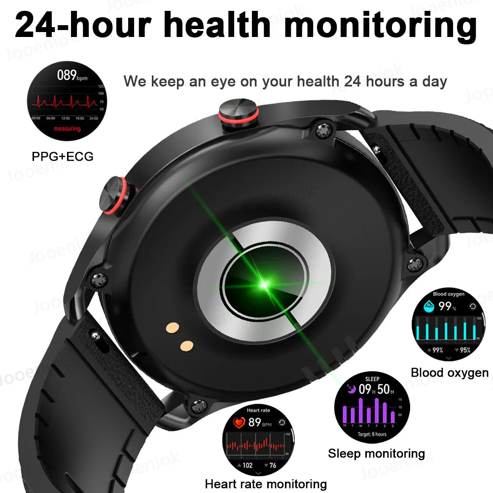 Reloj Inteligente Voz AMOLED ECG+PPG Bluetooth