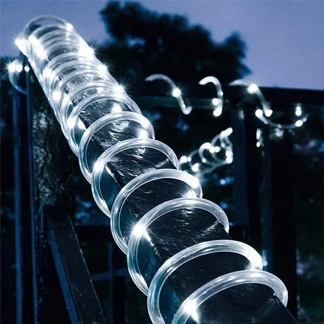 Guirnalda de Luces LED Solares para Jardín y Exterior 7-32M