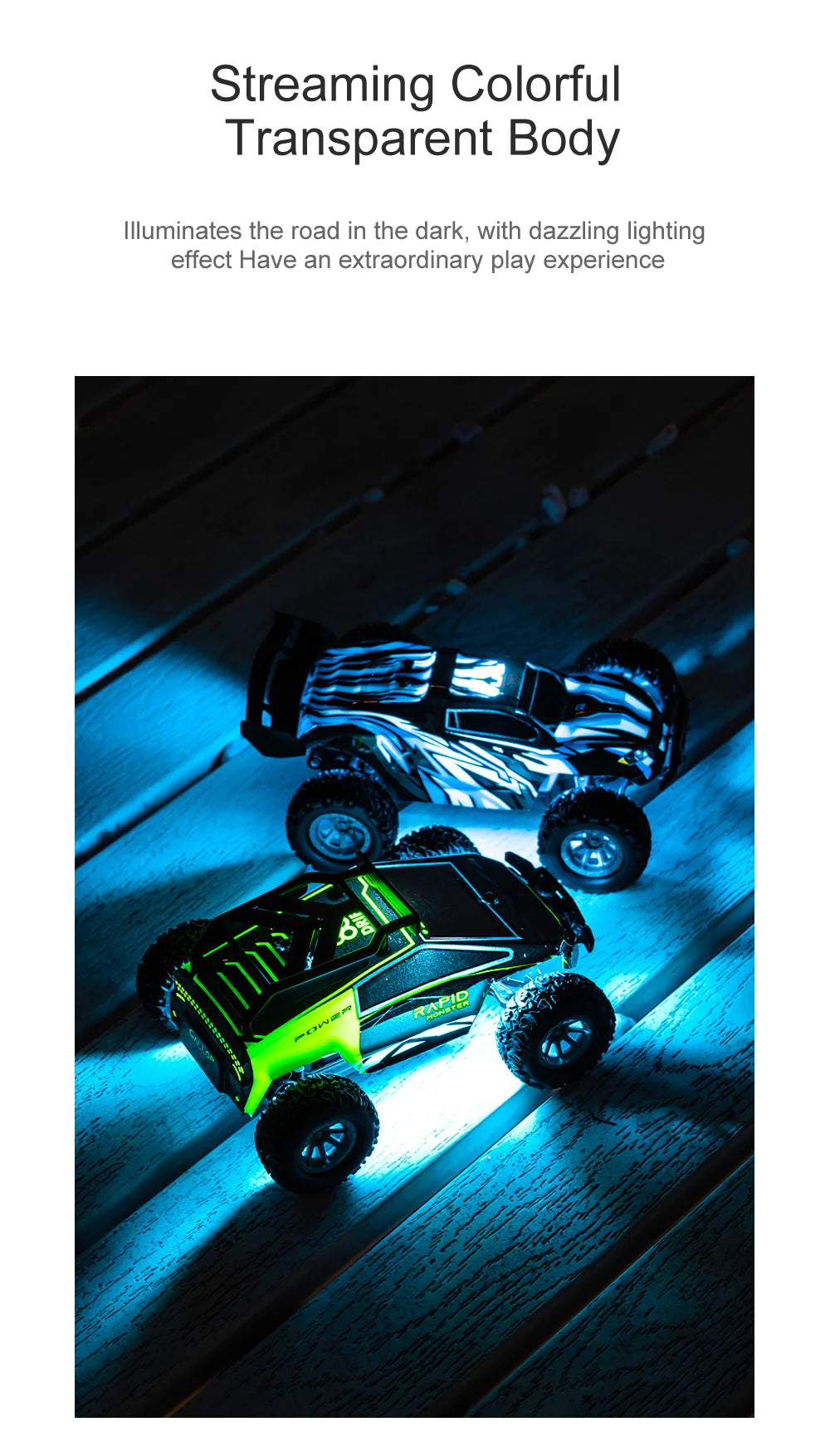 Mini coche RC 1:32, 20 km/h, alta velocidad, 2,4 Ghz, todoterreno, juguete de carreras y deriva, oruga de Control remoto para interiores/exteriores para niños