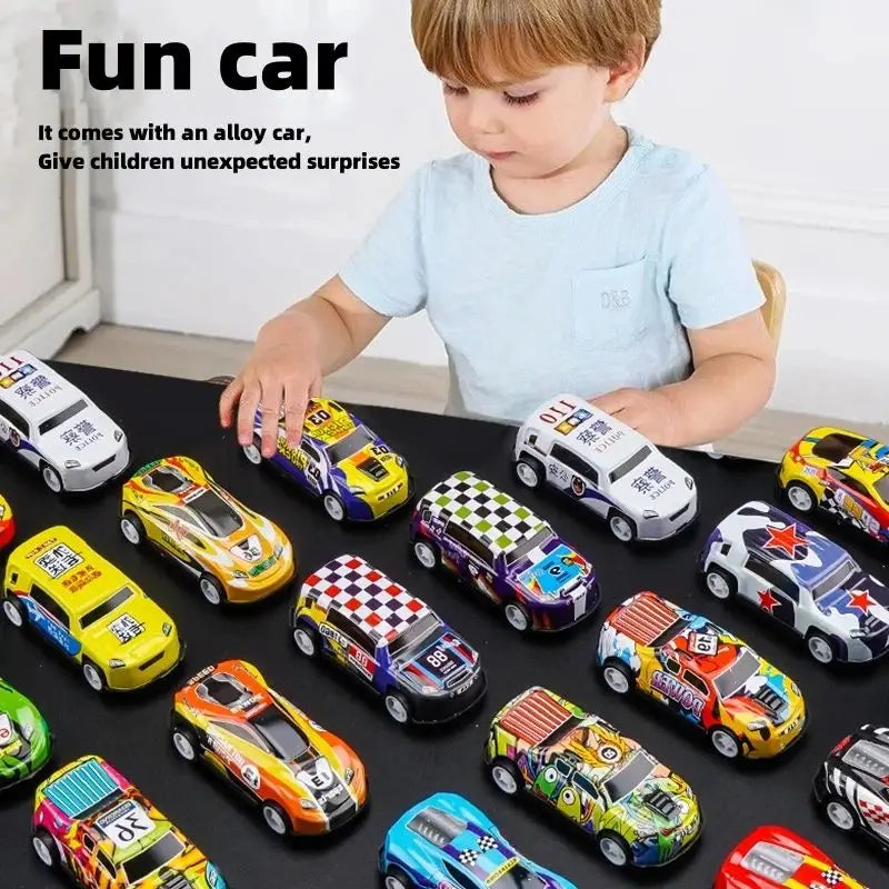 Set de Autos de Carrera Miniatura de Aleación para Niños