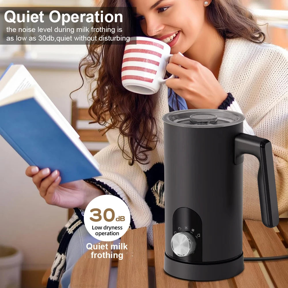 Espumador de leche eléctrico 5 en 1 raugee para café, capuchino y latte