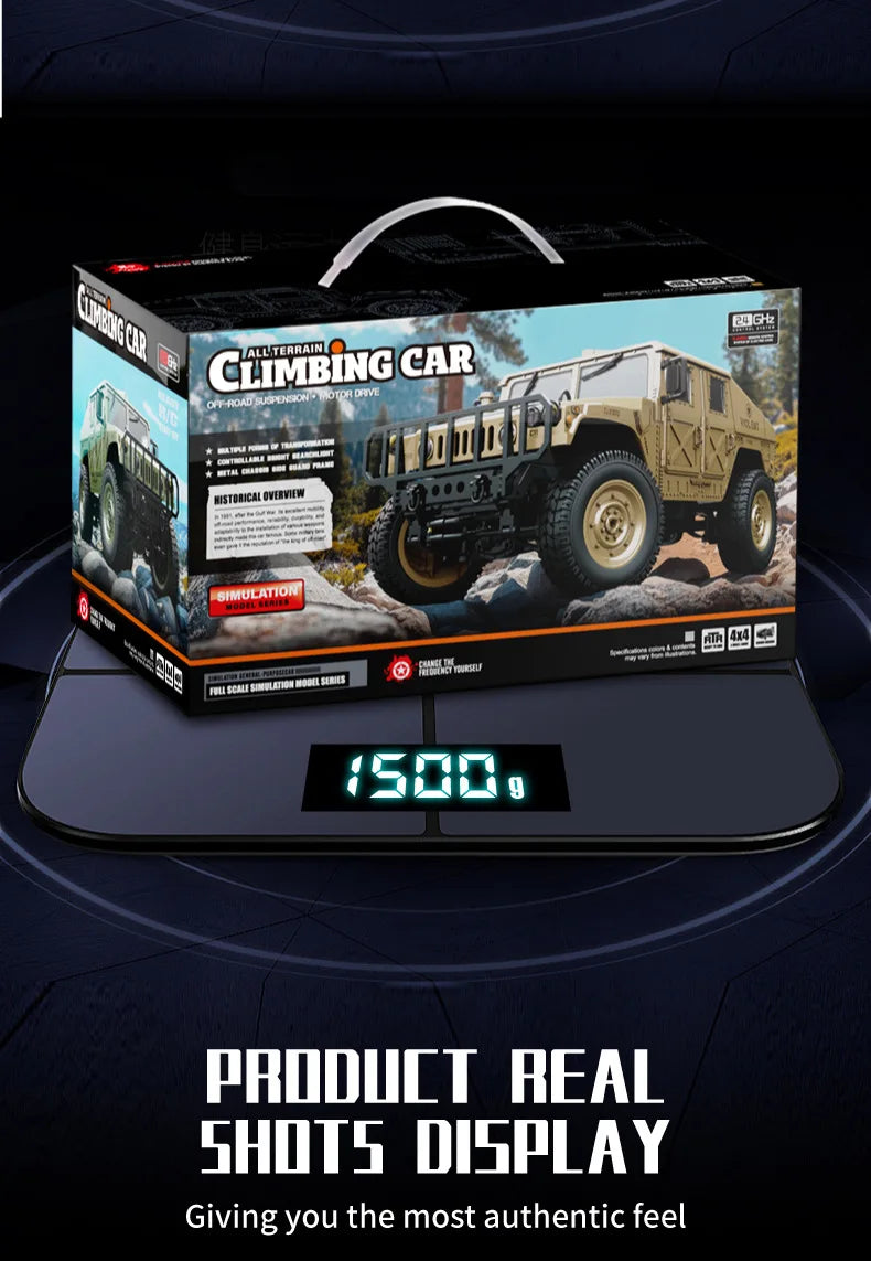 Auto RC JJRC C8835 Hummer 4x4 Todoterreno Control Remoto 2.4G