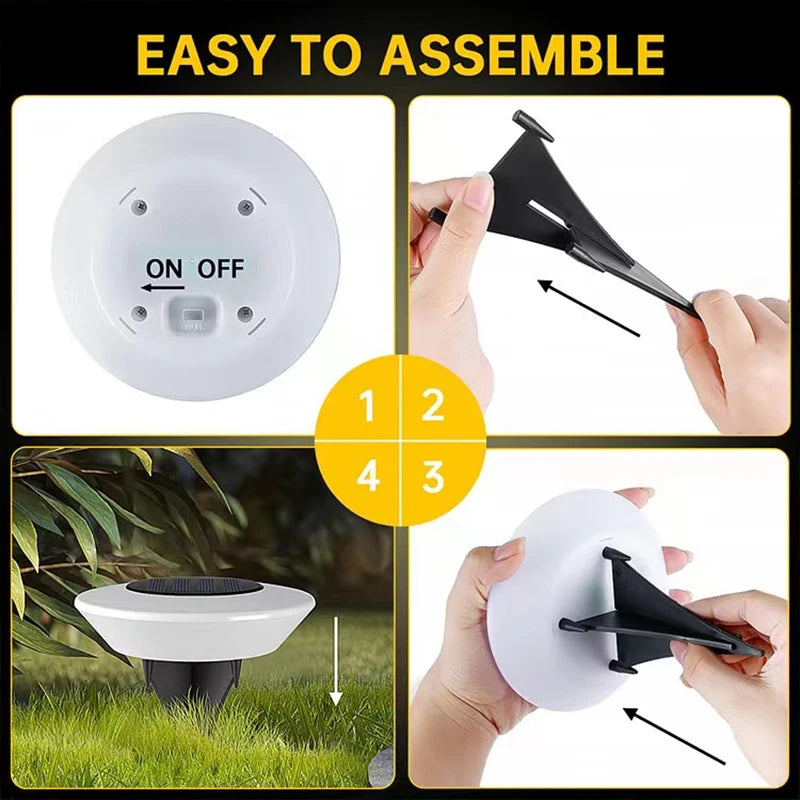 Luz Solar para Jardín, Paquete de 1/2/3/4 Unidades, Impermeable para Exteriores, Lámpara para Caminos, Iluminación de Paisaje para Patio, Entrada y Pasillos