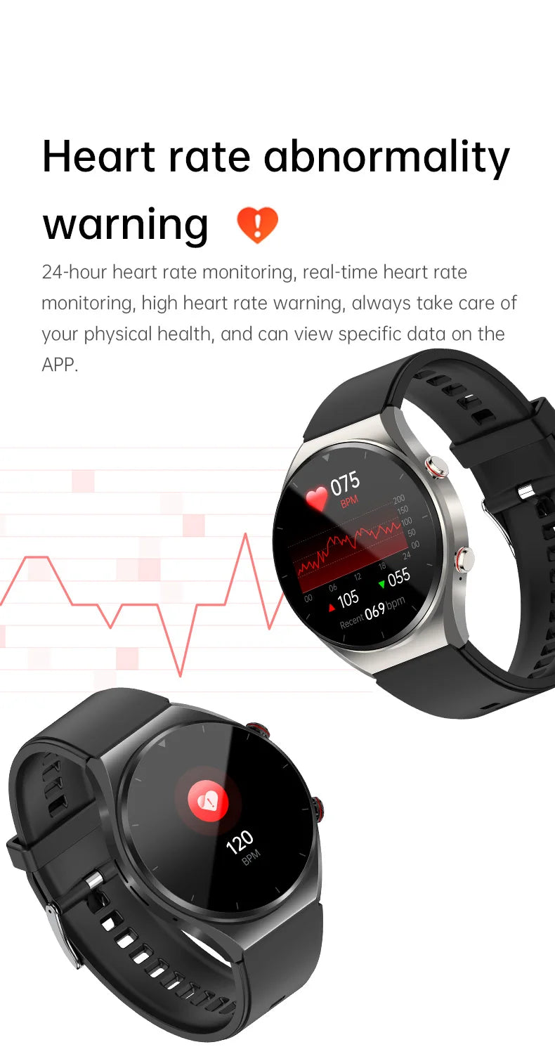 GEJIAN Reloj Inteligente ECG HRV IP67