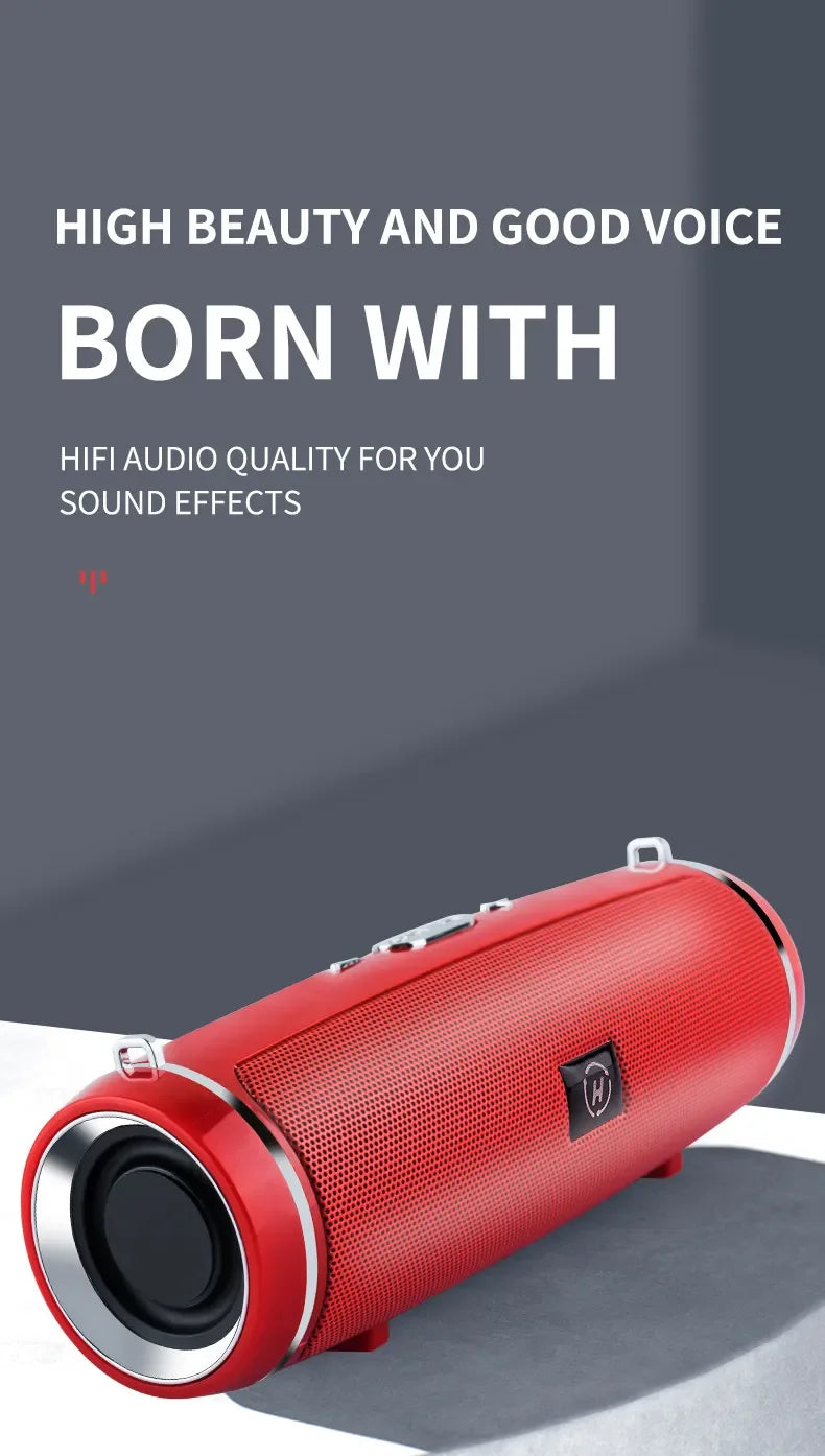 Altavoz Bluetooth Portátil 200W para Exteriores, HIFI Subwoofer