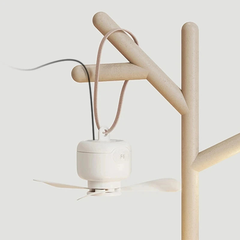 Ventilador de techo USB con 3 velocidades, ventilador de 3 metros con hoja desmontable, portátil, silencioso, refrigeración interior, exterior, tienda de campaña, Control de línea