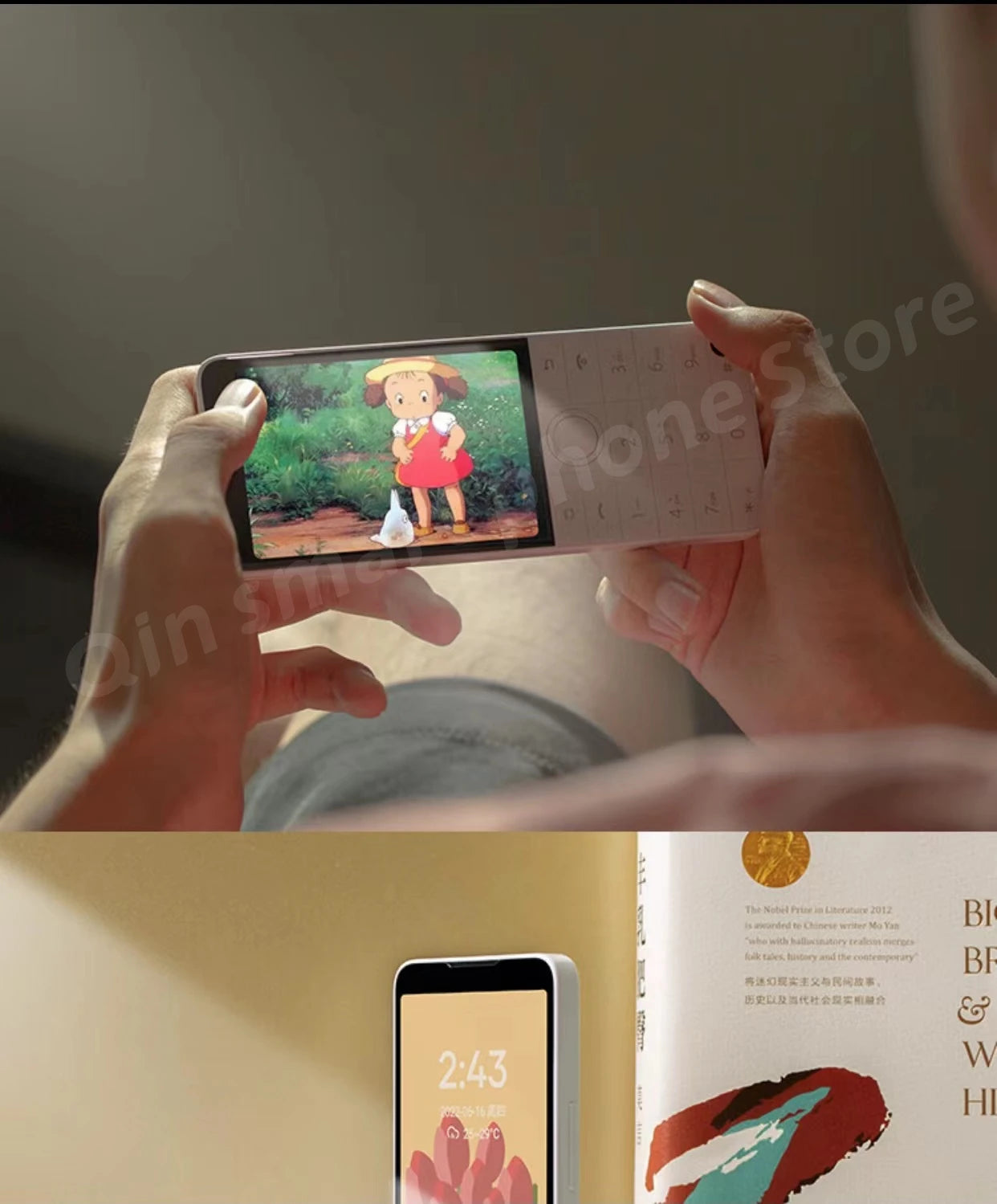 Nuevo Qin F22 Pro pantalla táctil inteligente teléfono Wifi 5G + 3,5 pulgadas 4GB 64GB agregar Google Store Android versión QinGlobal teléfono móvil