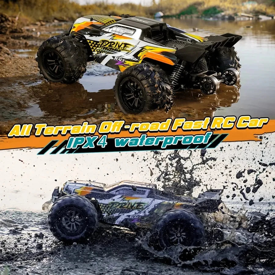 Coche Todoterreno RC 4WD sin Escobillas, Alta Velocidad 50-80 KM/H