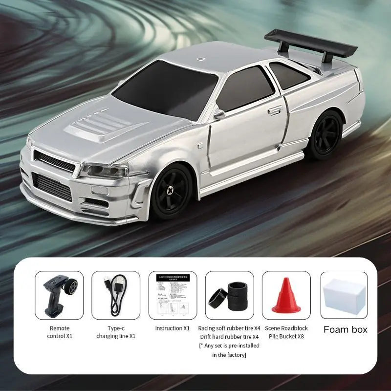 Auto de Drift RC 1:64 y 1:43 Control Remoto para Niños