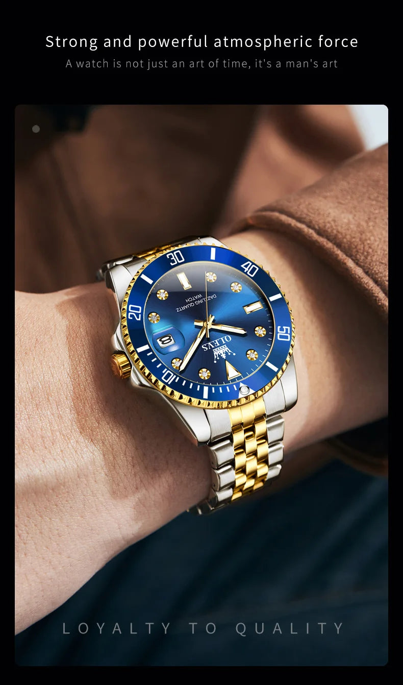 Reloj de Cuarzo de Lujo OLEVS para Hombre con Fecha Luminosa