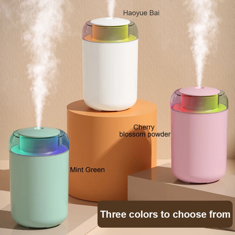 Humidificador ultrasónico USB de 1200 ml con aromaterapia y luz LED de colores