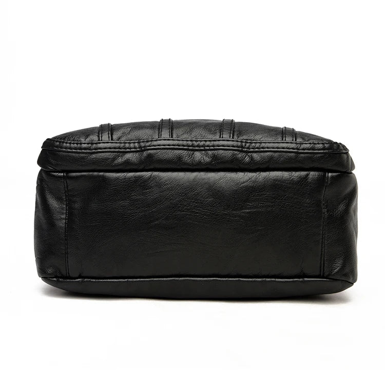 Bolso bandolera negro, bolso de hombro de viaje con correas ajustables y compartimento con cremallera, bolso de hombro adecuado para diferentes