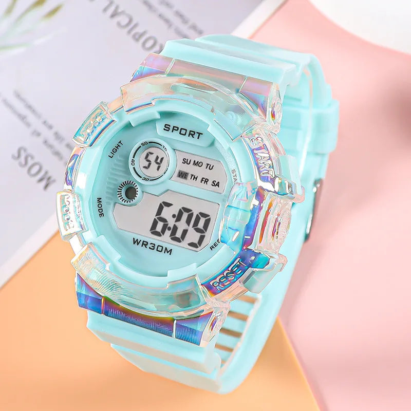 Reloj Digital LED Infantil Deportivo con Alarma