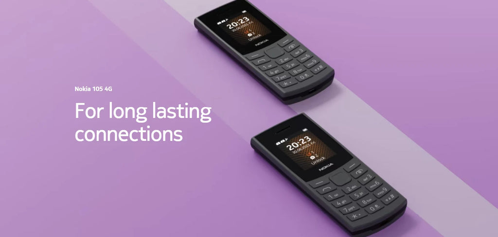 Nokia 105 4G 2023 Característica Teléfono 1450mAh Batería Radio FM Grabación de llamadas con teclado hebreo Doble SIM Bluetooth 5.0