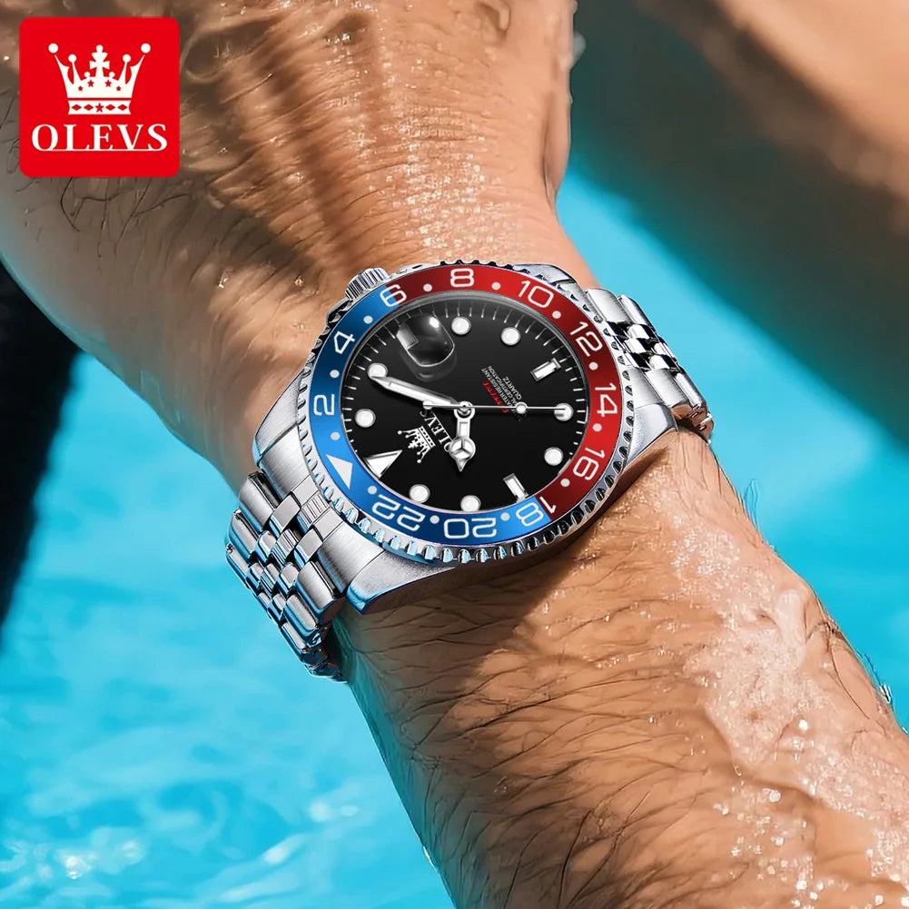 Reloj de Cuarzo OLEVS 5657 para Hombre, Deportivo, Resistente al Agua