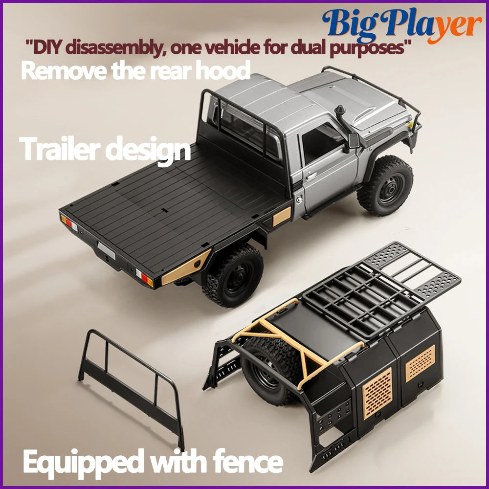 Camioneta RC 1/12 4WD, Simulación LC79, Todoterreno para Escalada