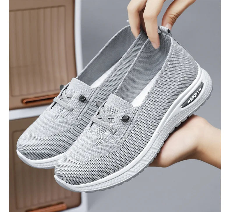 Zapatillas de Mujer Casual — Malla Transpirable, Suela Gruesa