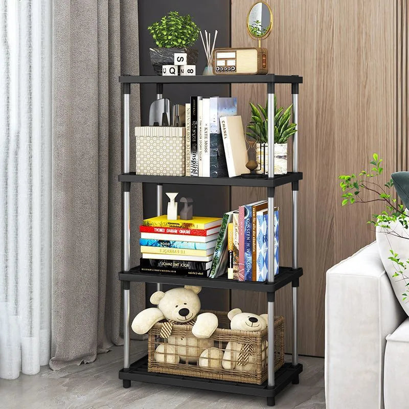 Estante organizador multinivel de plástico para sala, cocina y baño