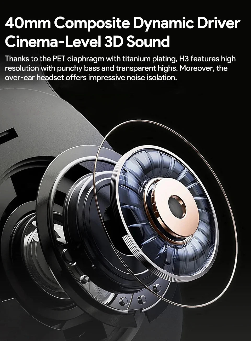 QCY H3 Auriculares ANC Bluetooth 5.4 60h