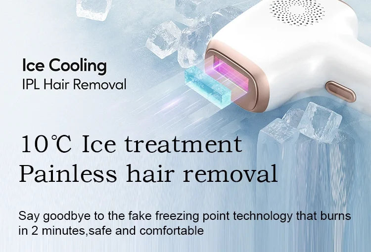 Depiladora IPL con Enfriamiento por Hielo