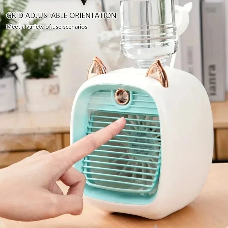 Mini Enfriador de Aire USB con Pulverizador