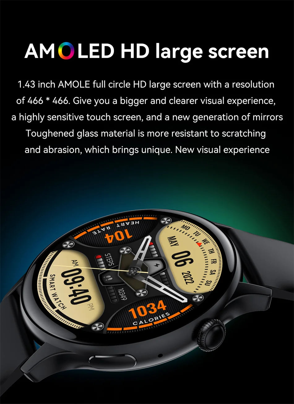 Reloj Inteligente NFC para Mujer con AMOLED, GPS y Llamadas Bluetooth