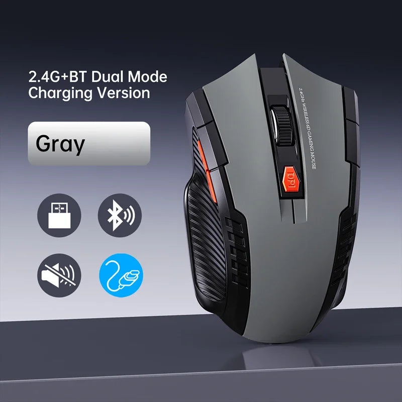 Ratón Inalámbrico Lenovo Modo Dual Bluetooth 2.4GHz Recargable